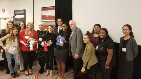 Group picture with first place winner