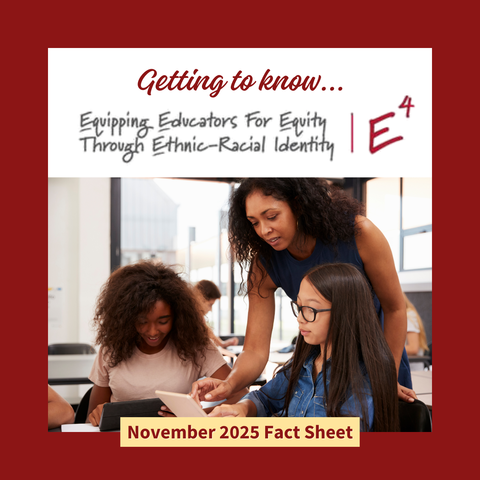 Photo of fact sheet titled "Getting to Know... E4." November 2025 Fact Sheet. 